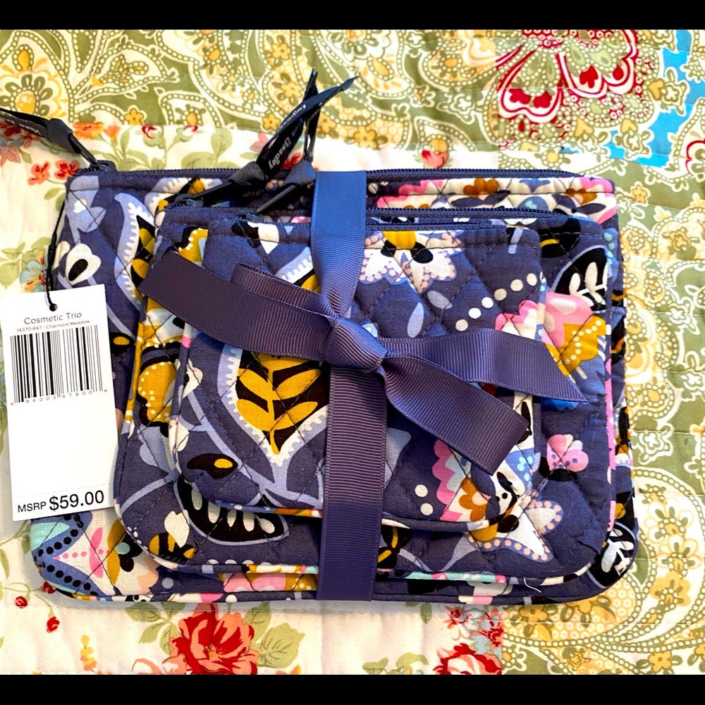 Vera Bradley small, medium and large bags.